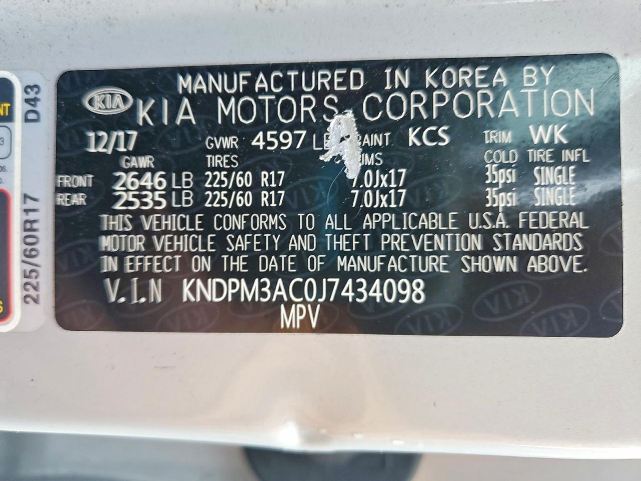 2018 KIA SPORTAGE LX photo 12