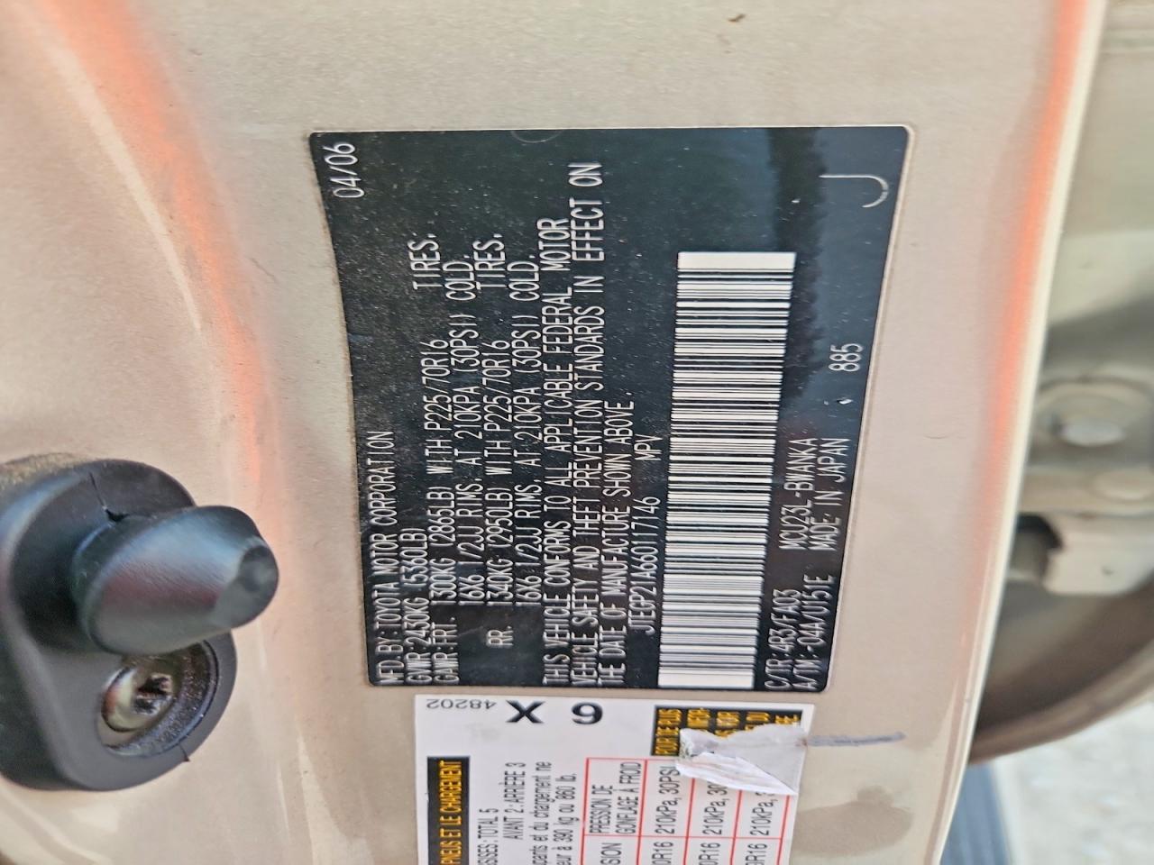2006 TOYOTA HIGHLANDER LIMITED photo 13