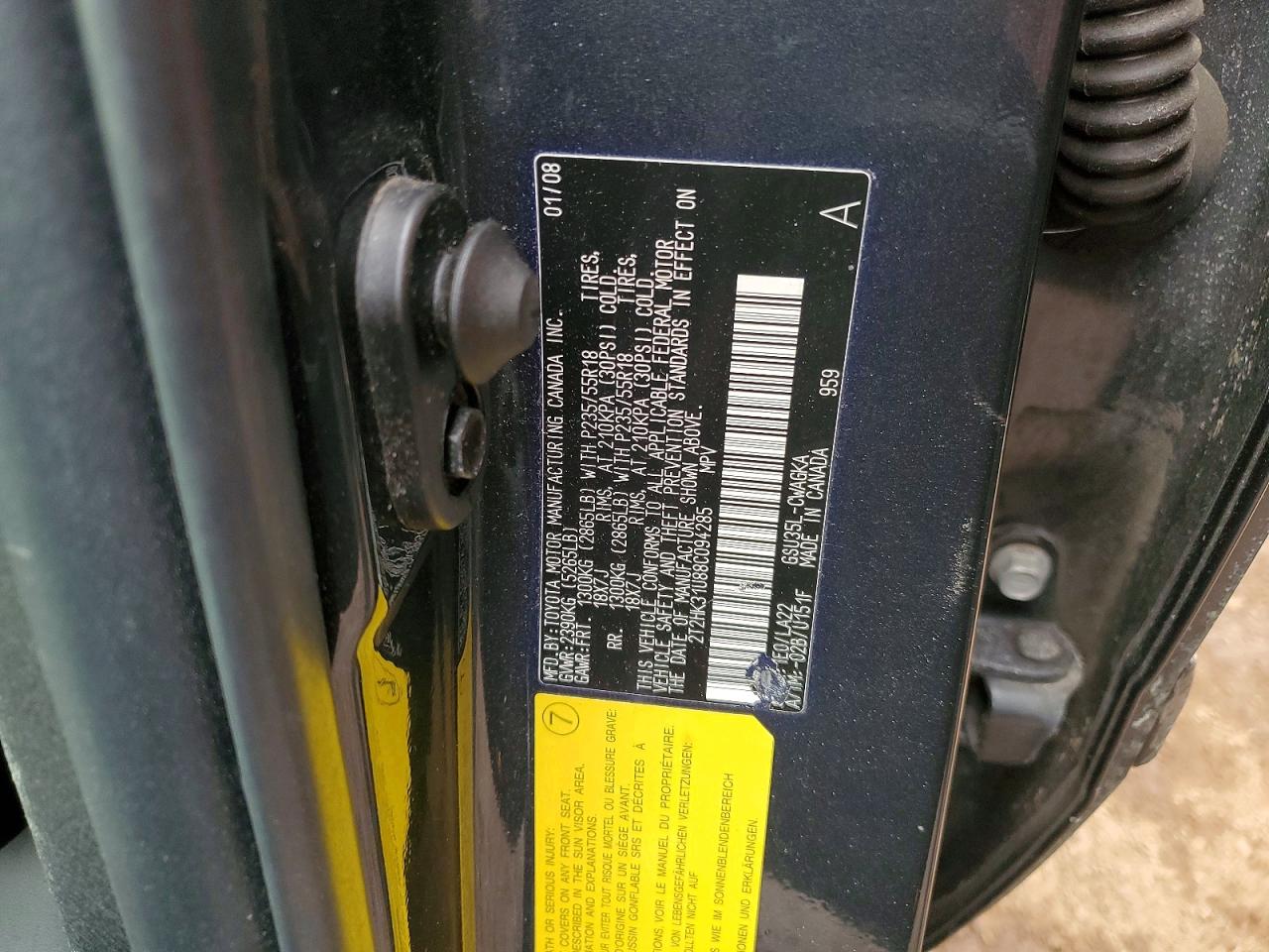 2008 LEXUS RX 350 photo 12