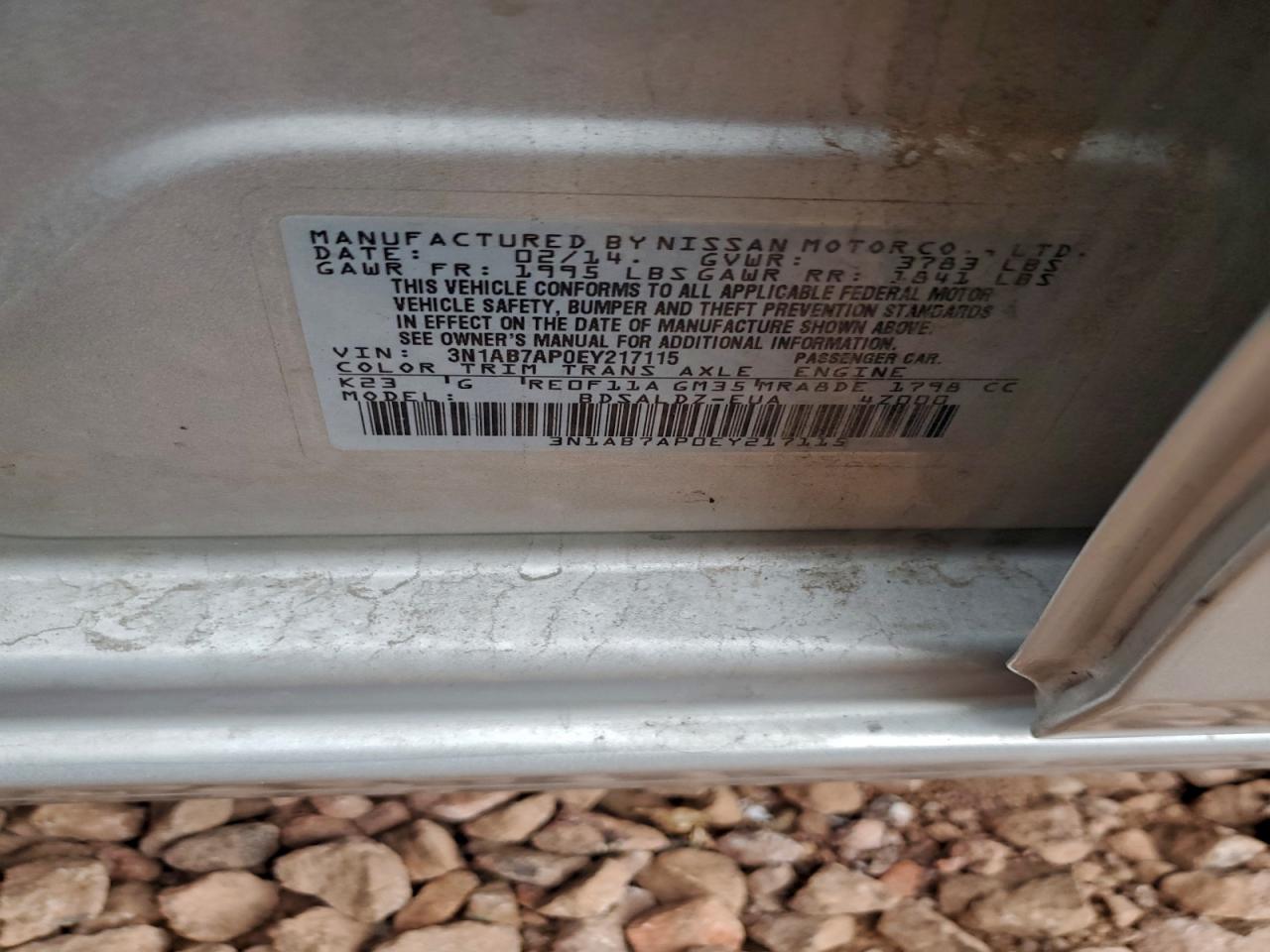 2014 NISSAN SENTRA S photo 12