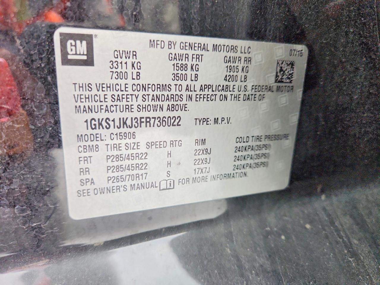 2015 GMC YUKON XL DENALI photo 14