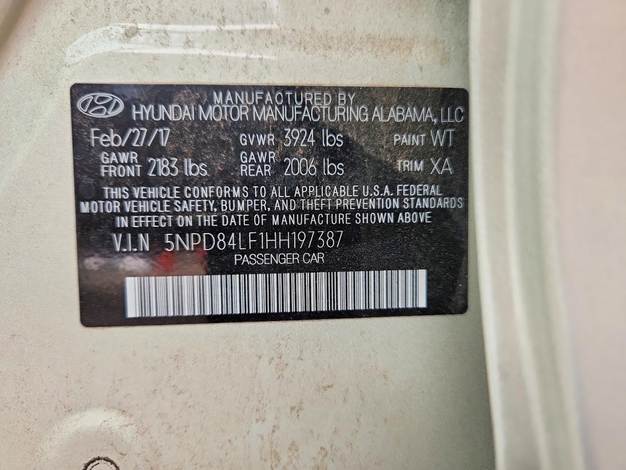 2017 HYUNDAI ELANTRA SE photo 13