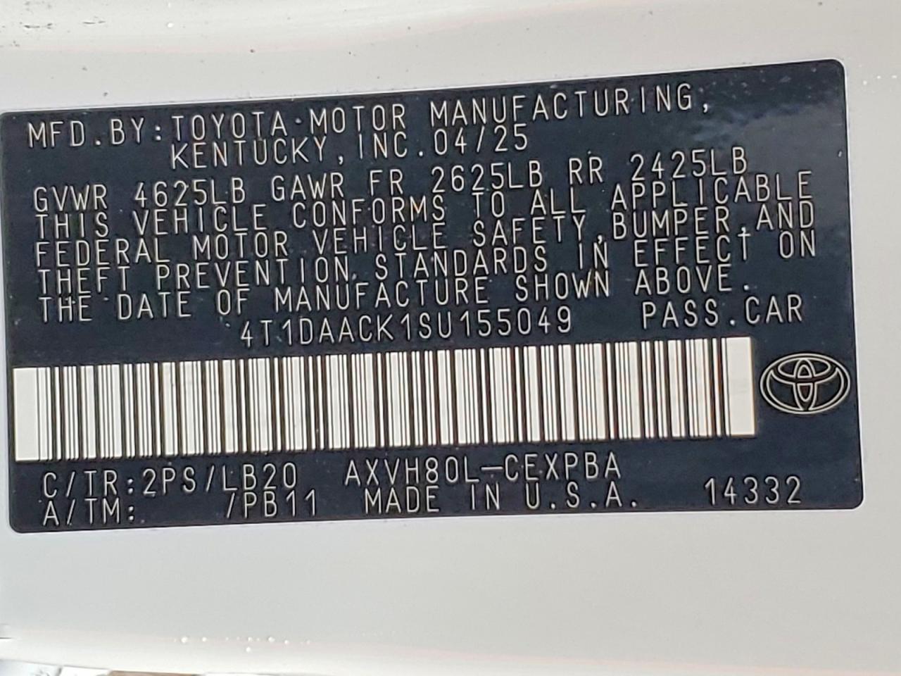 2025 TOYOTA CAMRY XSE photo 12