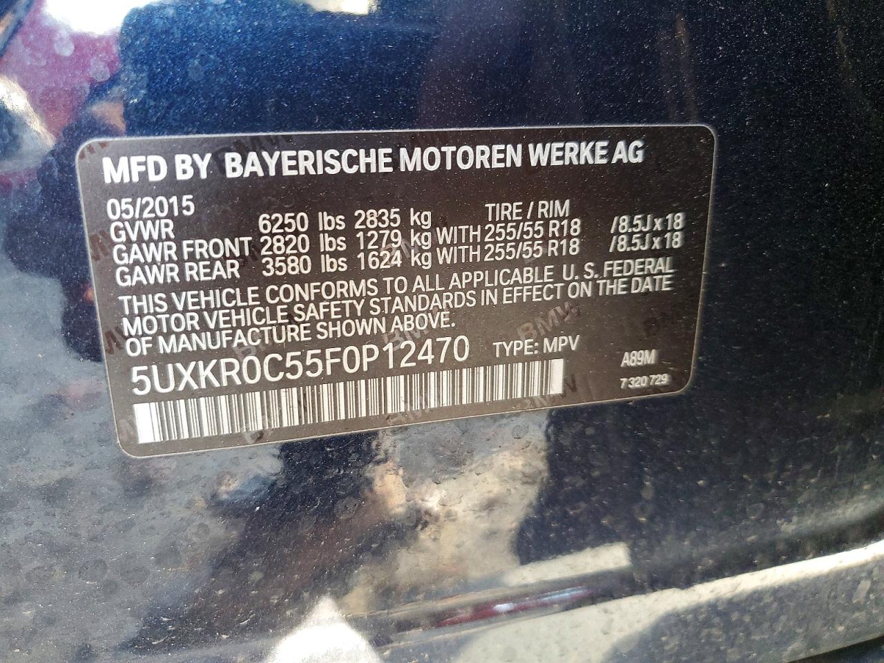 2015 BMW X5 XDRIVE35I photo 13