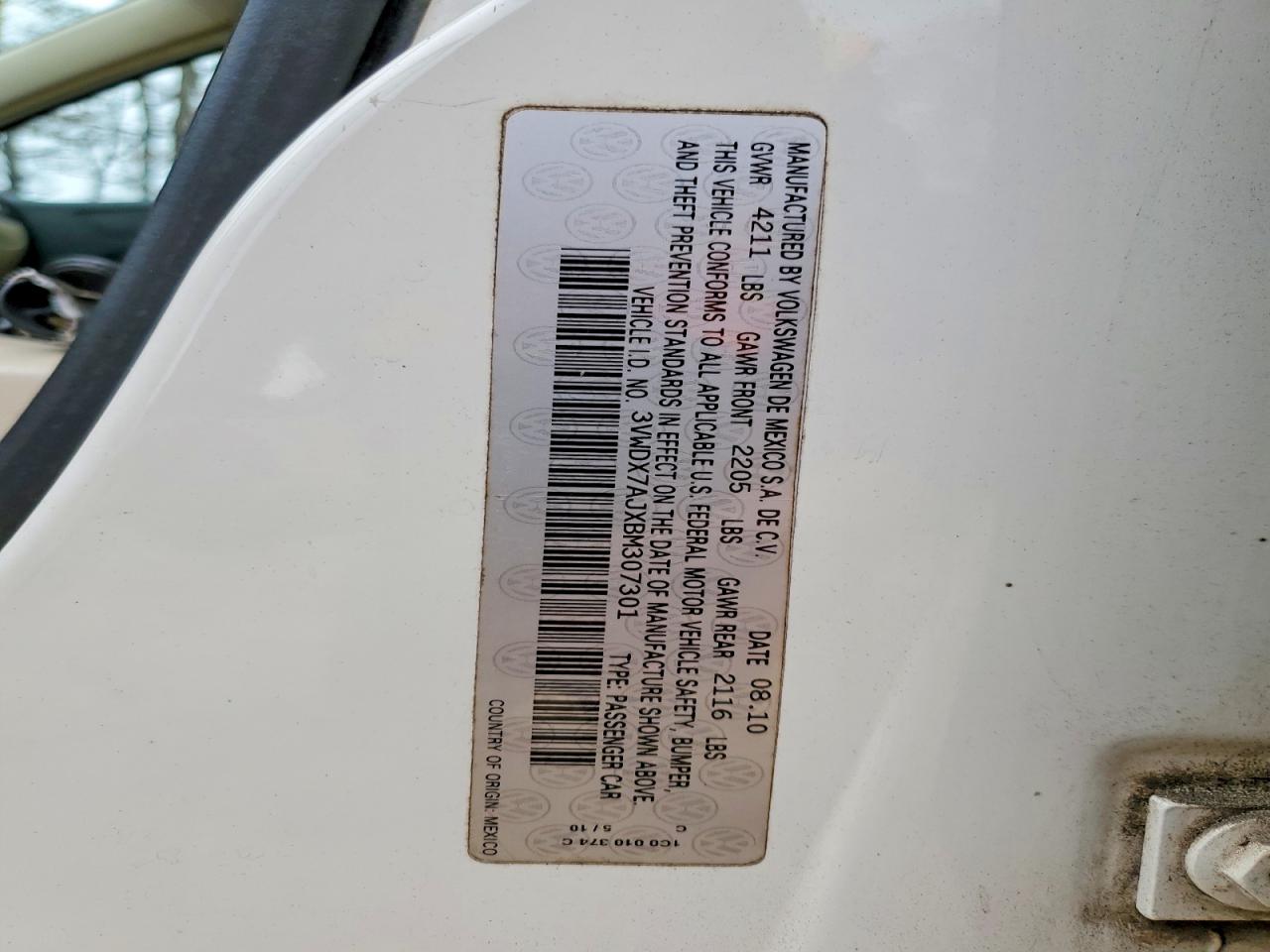 2011 VOLKSWAGEN JETTA SE photo 12