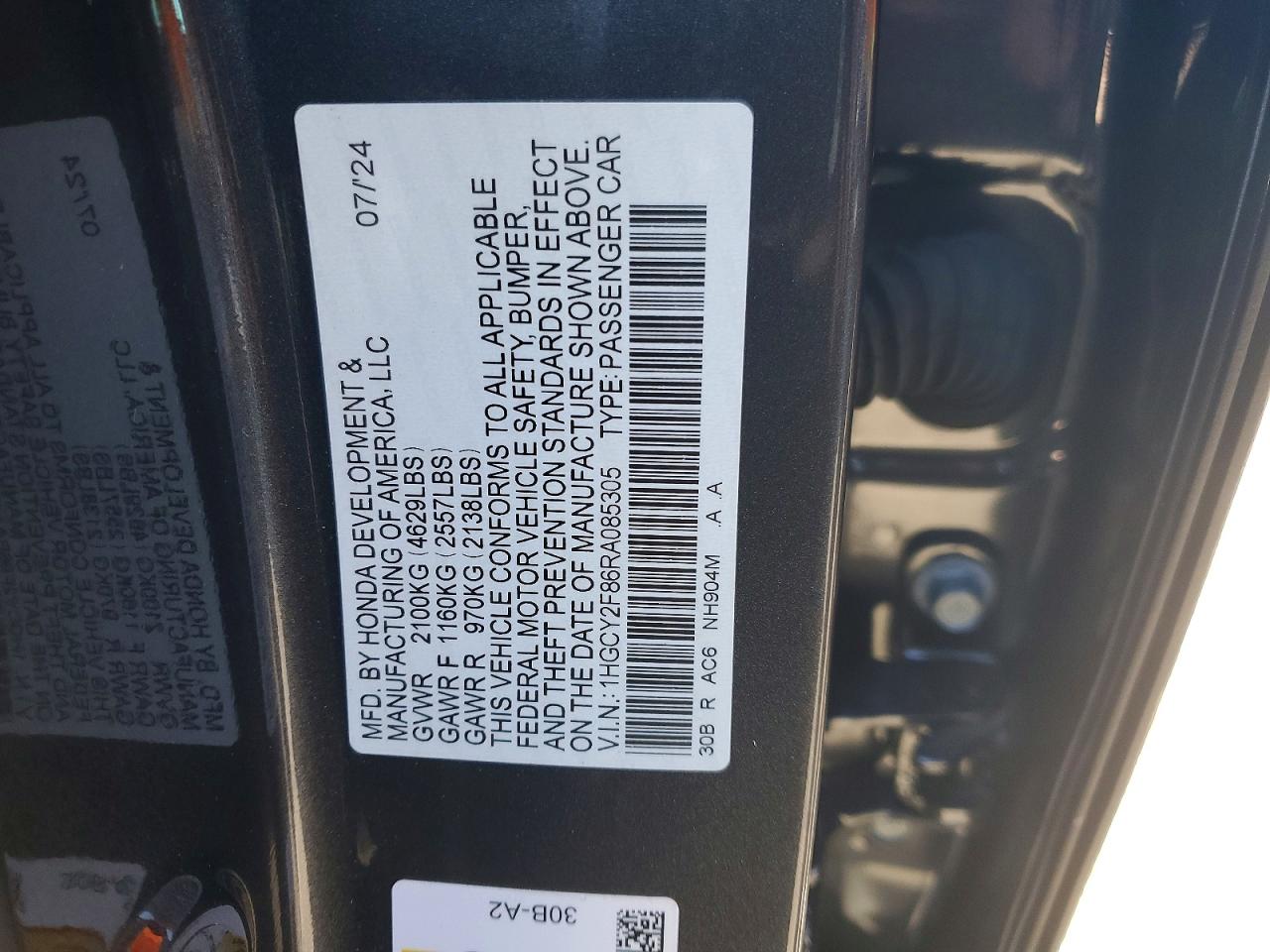 2024 HONDA ACCORD TOURING HYBRID photo 23