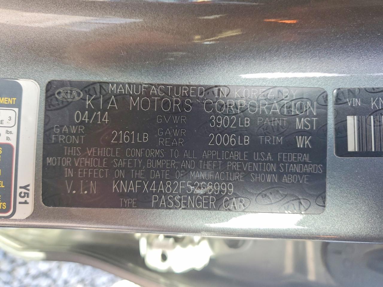 2015 KIA FORTE EX photo 13