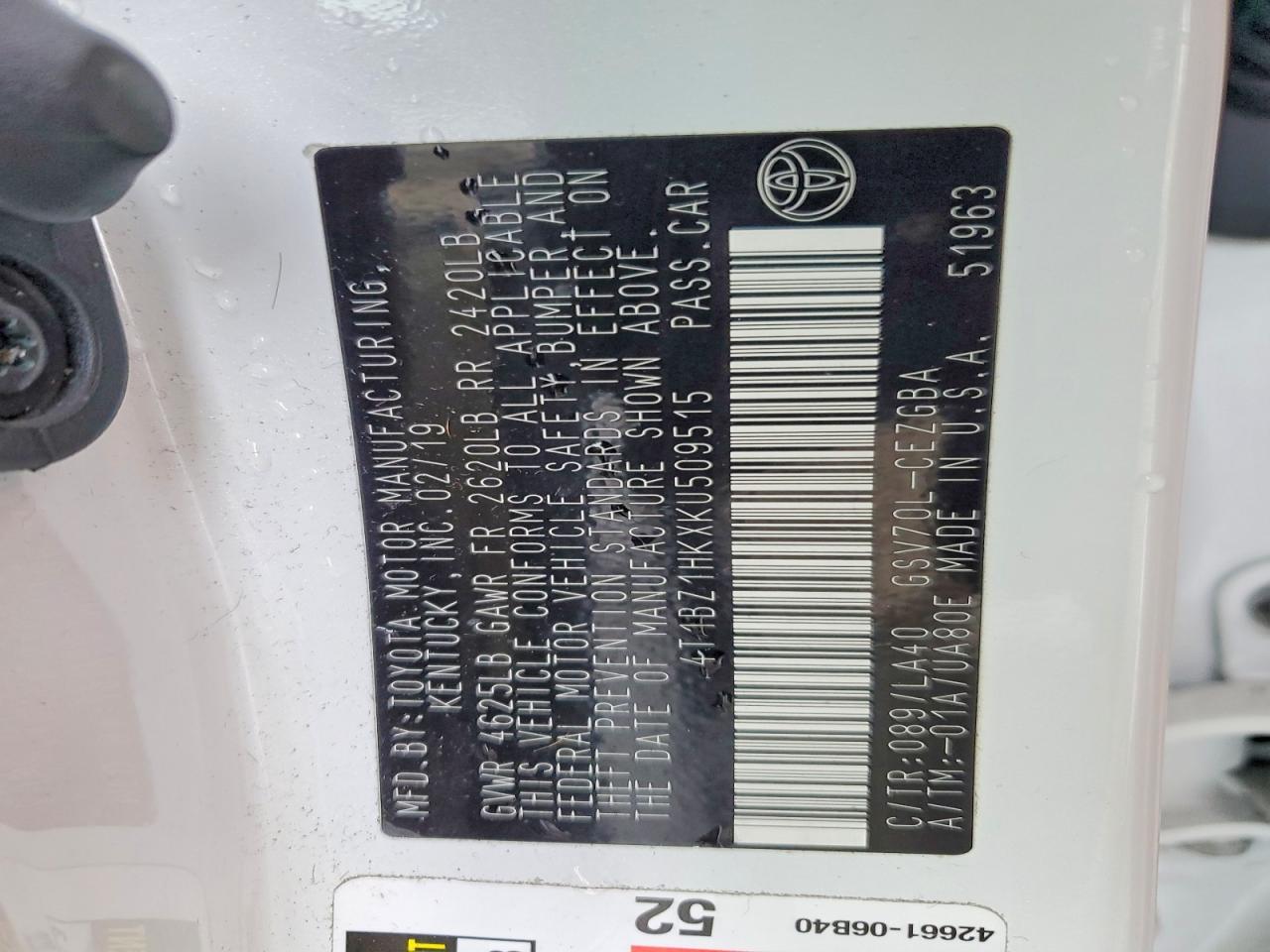 2019 TOYOTA CAMRY XSE photo 12