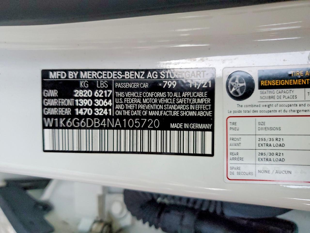 2022 MERCEDES-BENZ S 500 4MATIC photo 23