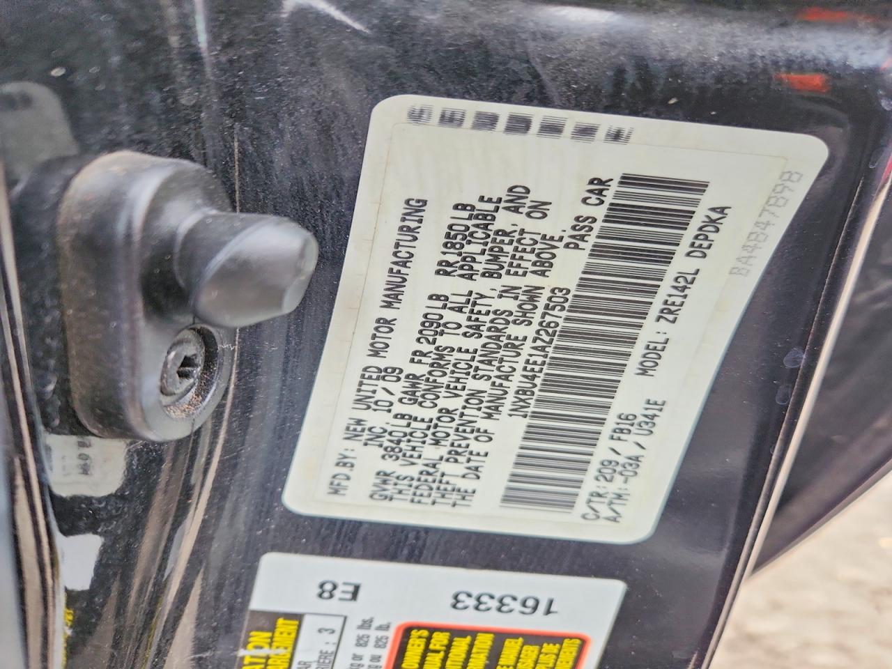 2010 TOYOTA COROLLA BASE photo 12