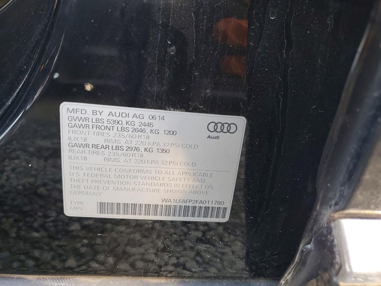2015 AUDI Q5 PREMIUM PLUS photo 12