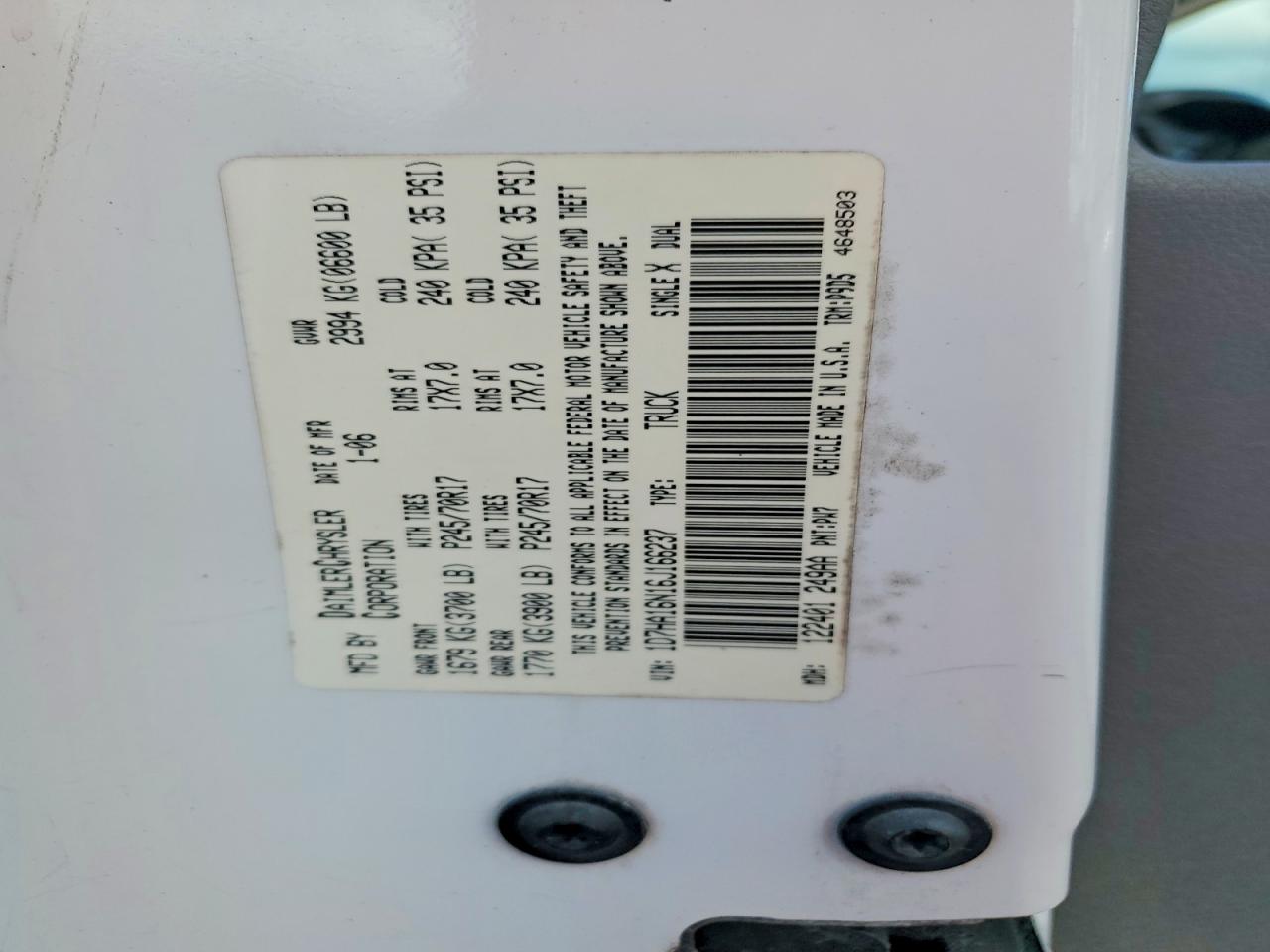 2006 DODGE RAM 1500 ST photo 12