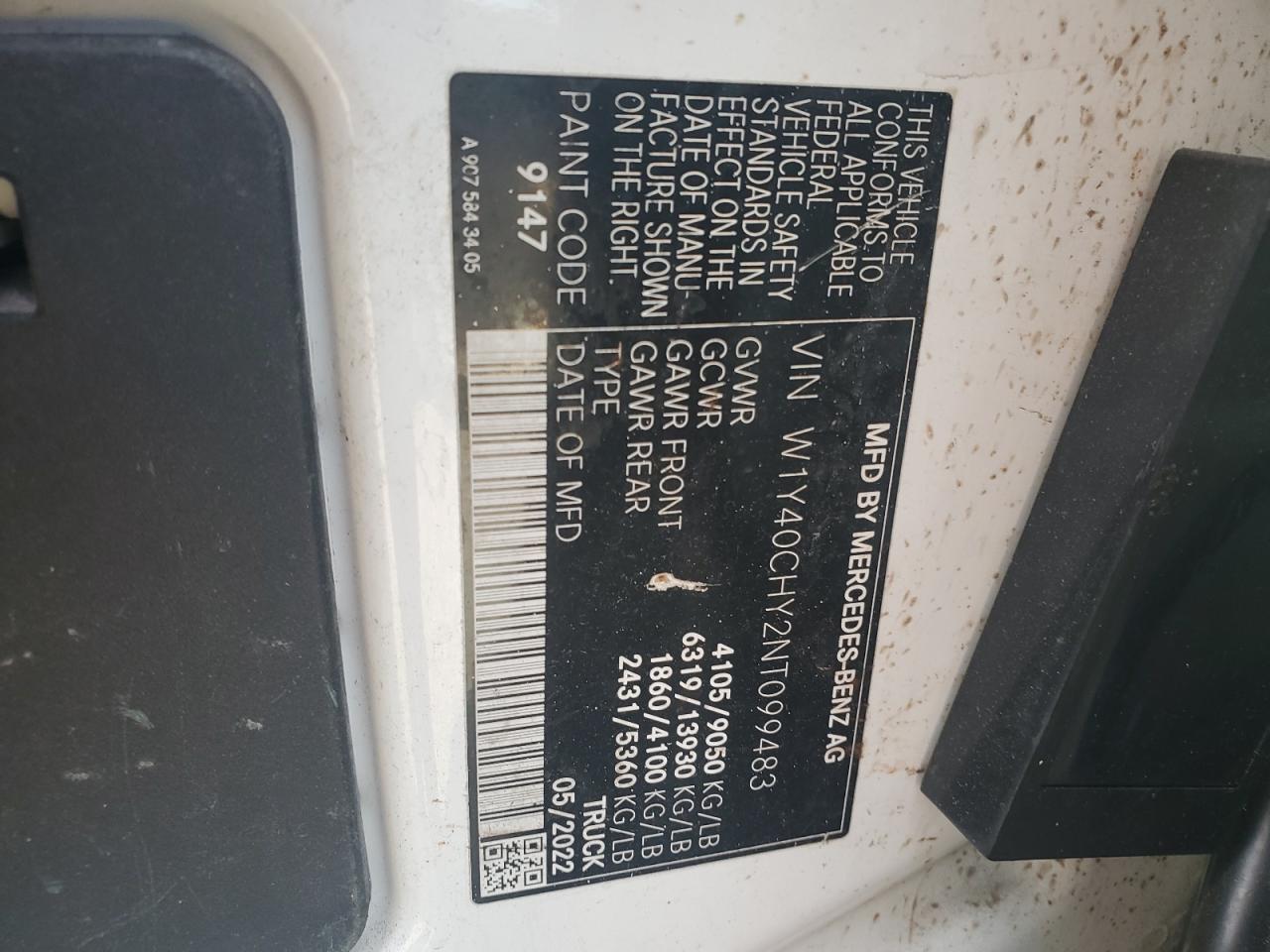 2022 MERCEDES-BENZ SPRINTER 2500 photo 14