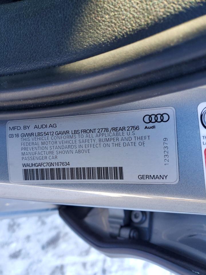 2016 AUDI A6 PRESTIGE photo 12