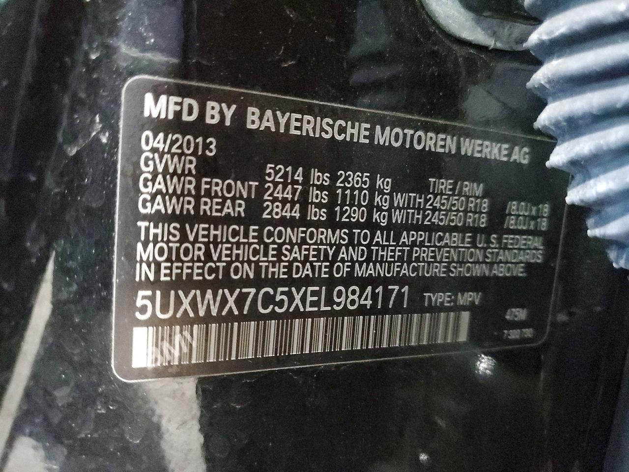 2014 BMW X3 XDRIVE35I photo 25