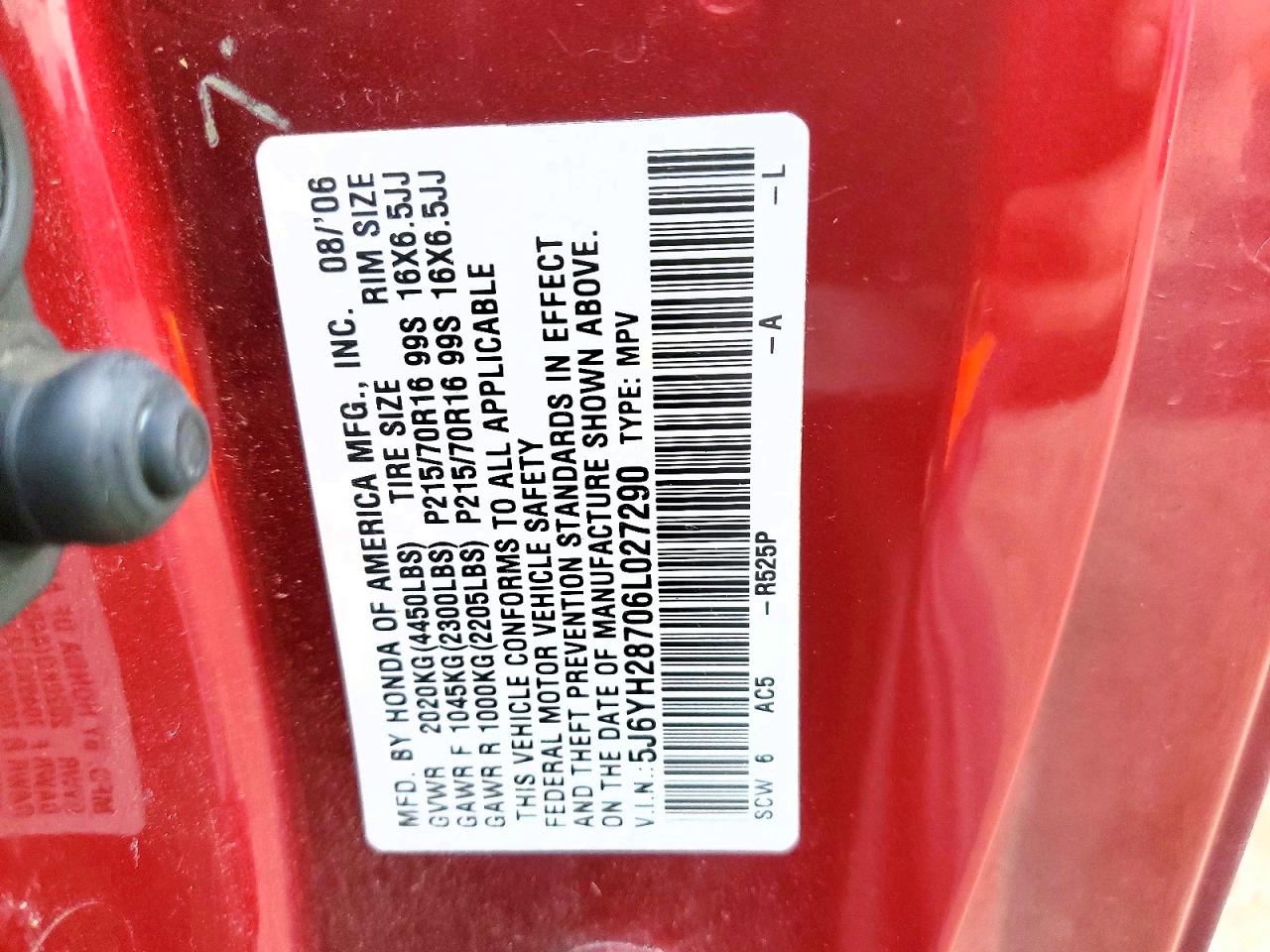 2006 HONDA ELEMENT EX photo 12