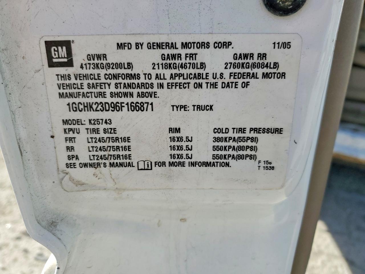2006 CHEVROLET SILVERADO K2500 HEAVY DUTY photo 12