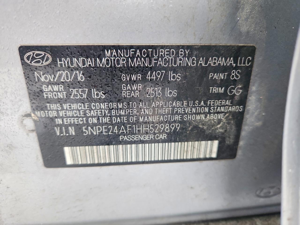 2017 HYUNDAI SONATA SE photo 12