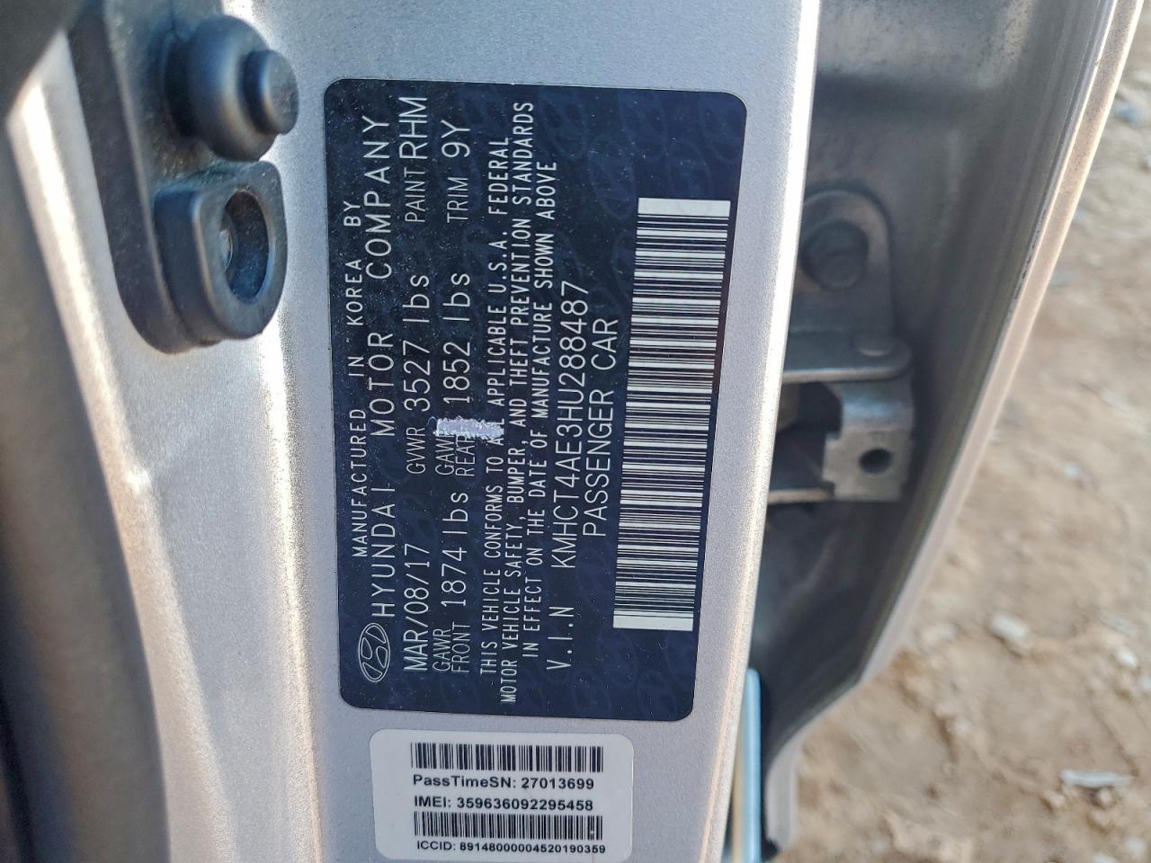 2017 HYUNDAI ACCENT SE photo 12