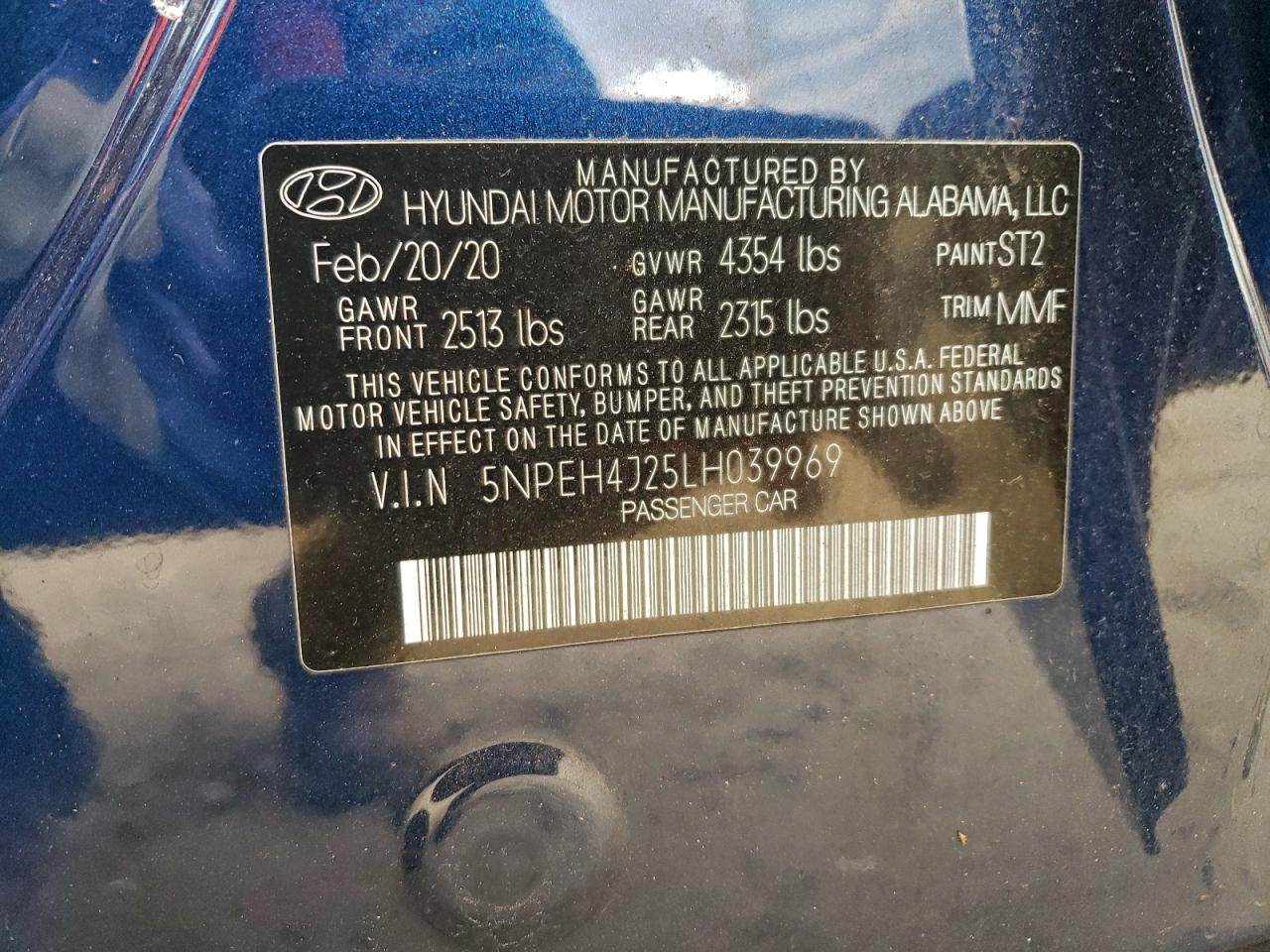 2020 HYUNDAI SONATA LIMITED photo 12