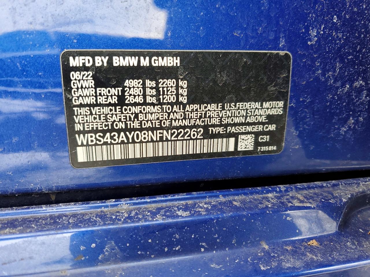 2022 BMW M3 COMPETITION photo 23