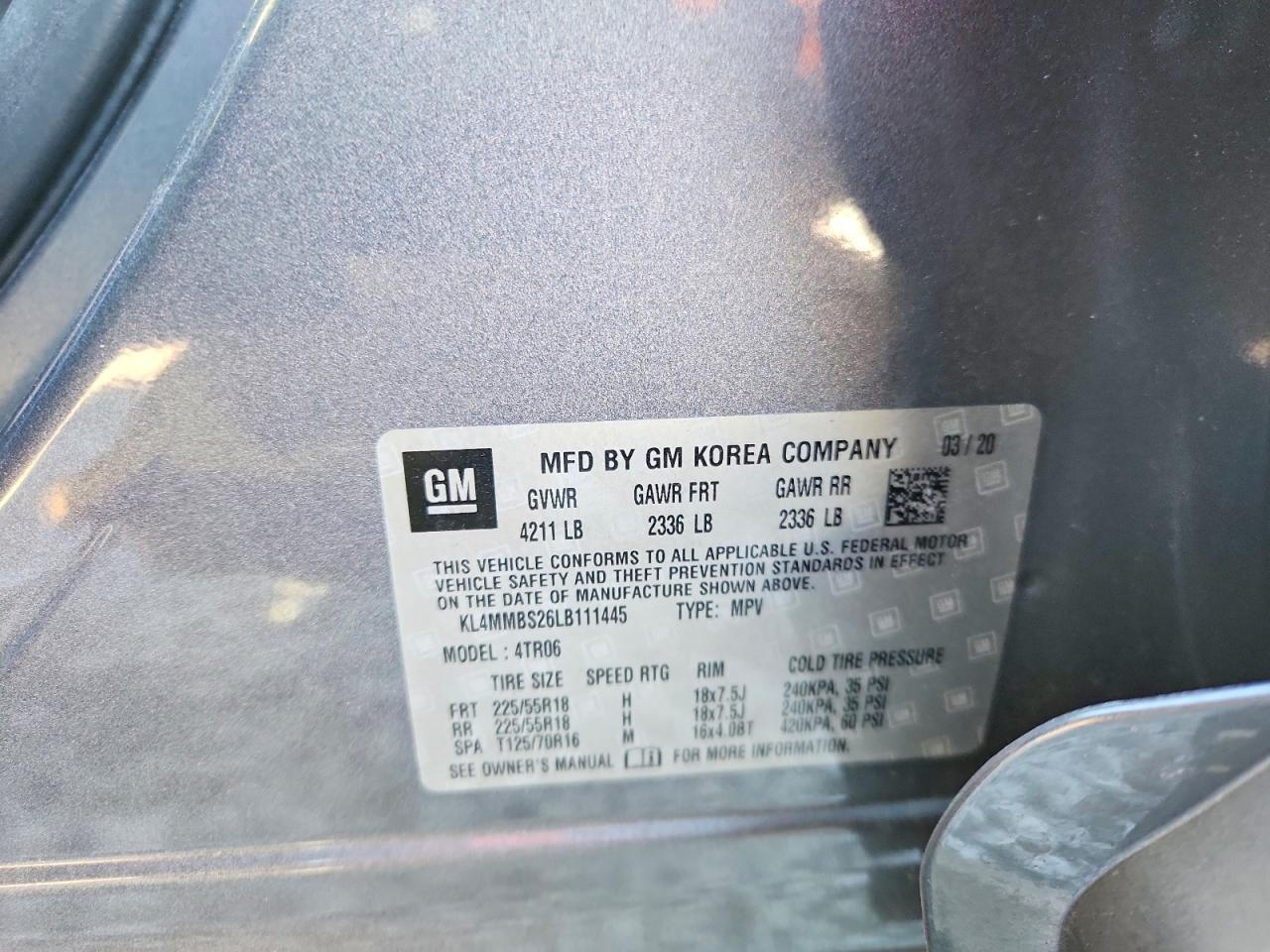 2020 BUICK ENCORE GX PREFERRED photo 13