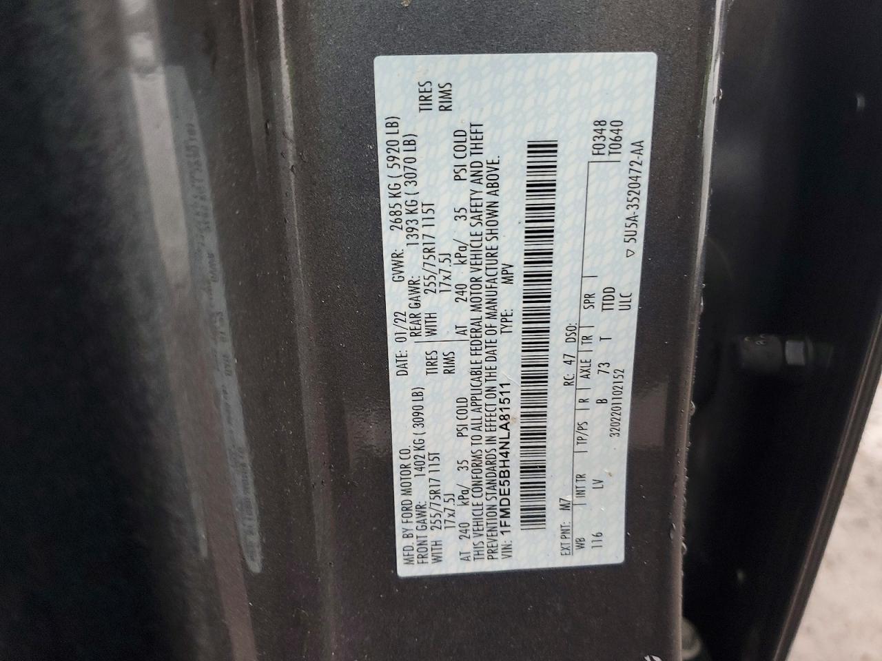 2022 FORD BRONCO BASE photo 13
