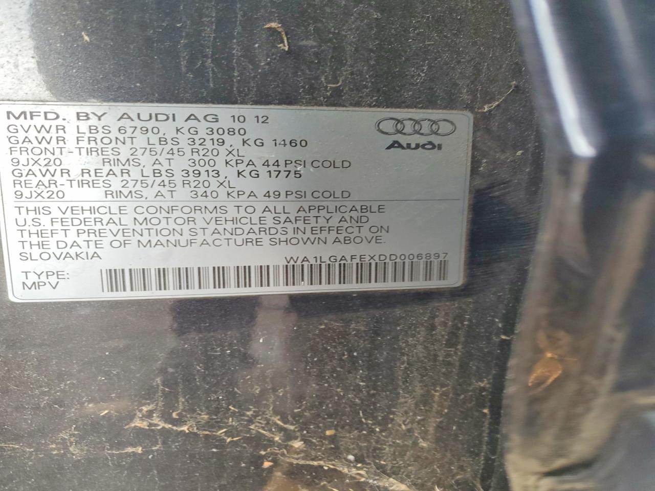2013 AUDI Q7 PREMIUM PLUS photo 13