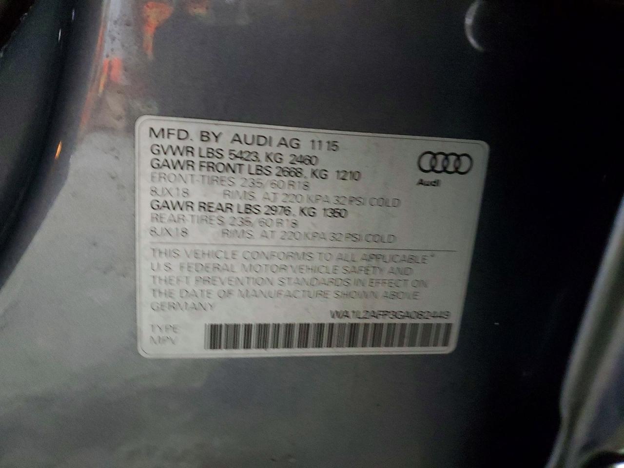 2016 AUDI Q5 PREMIUM PLUS photo 13