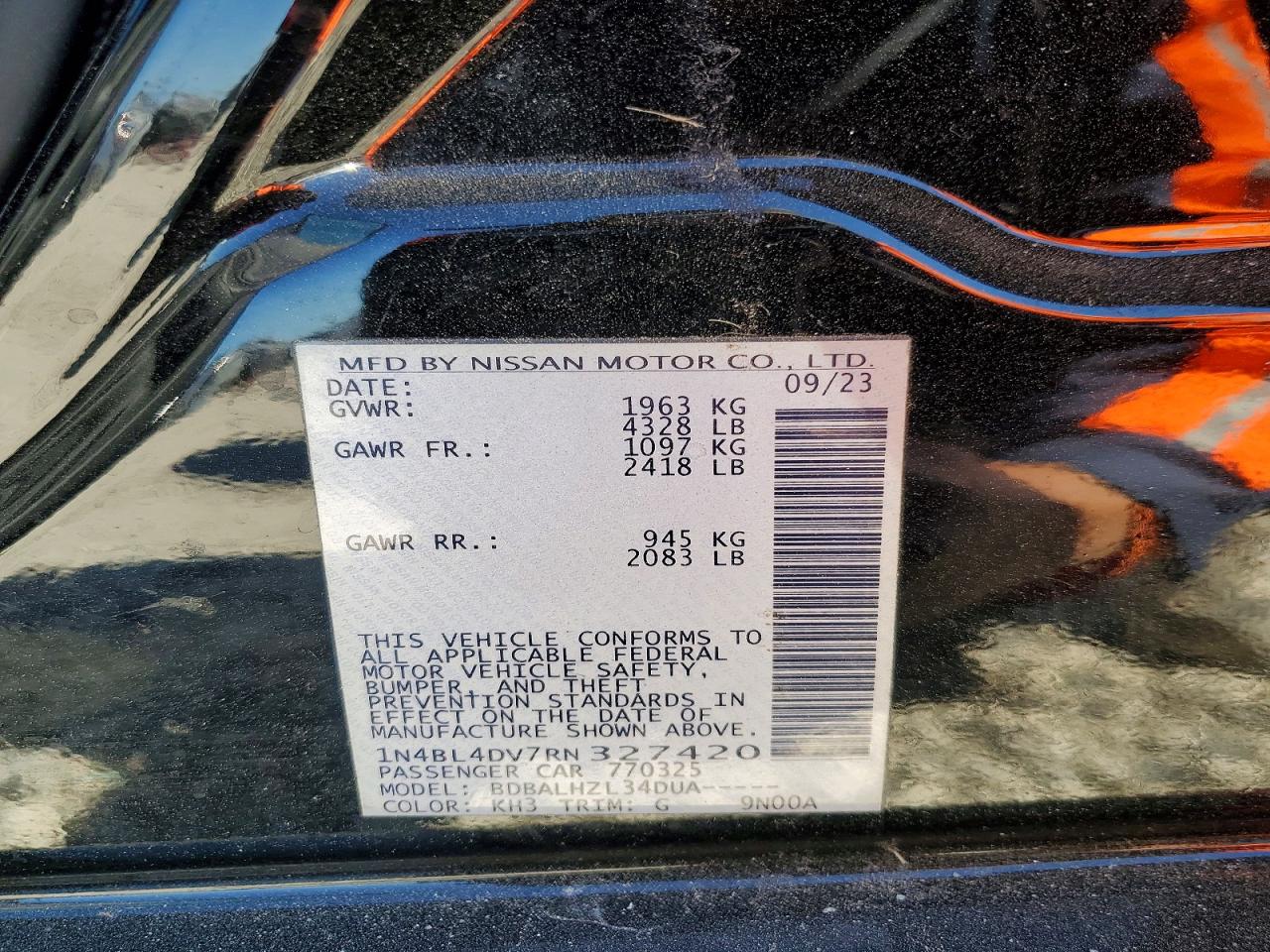 2024 NISSAN ALTIMA SV photo 12
