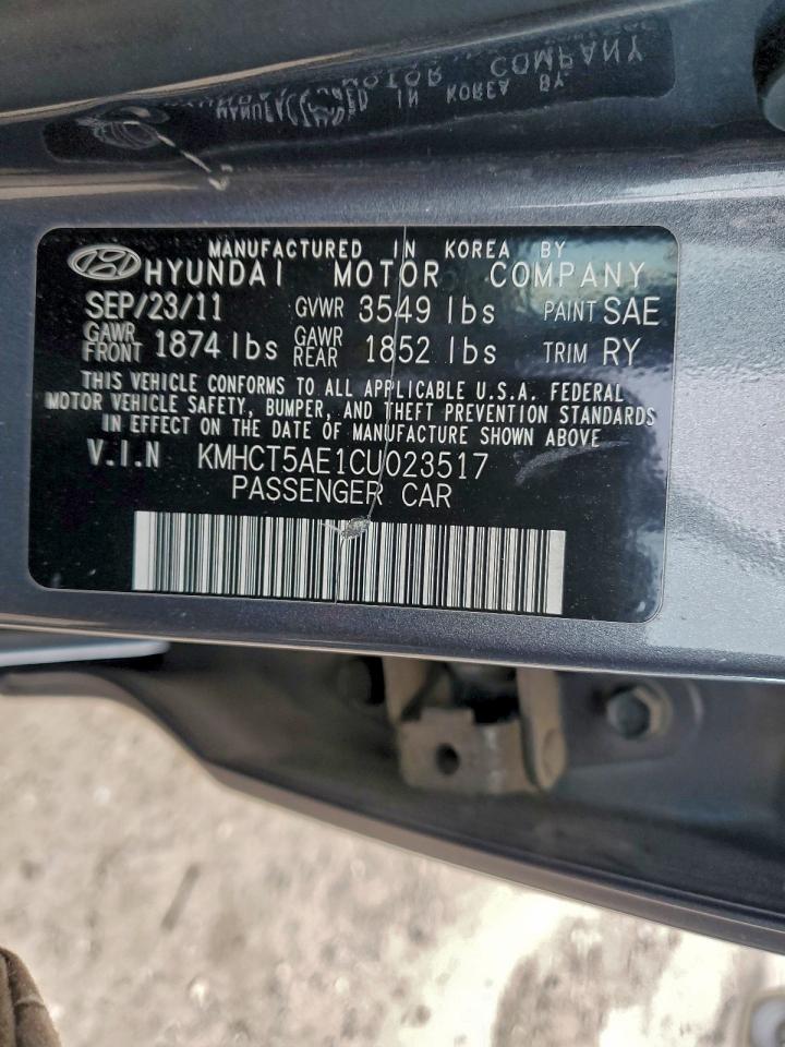 2012 HYUNDAI ACCENT GLS photo 12