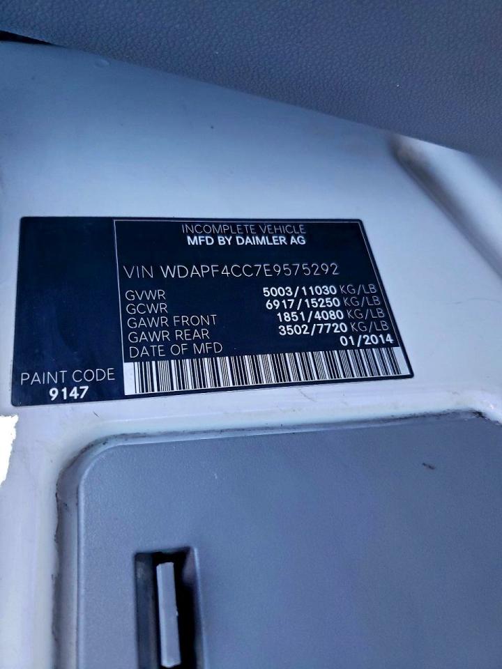 2014 MERCEDES BENZ SPRINTER DELIVERY TRUCK photo 13