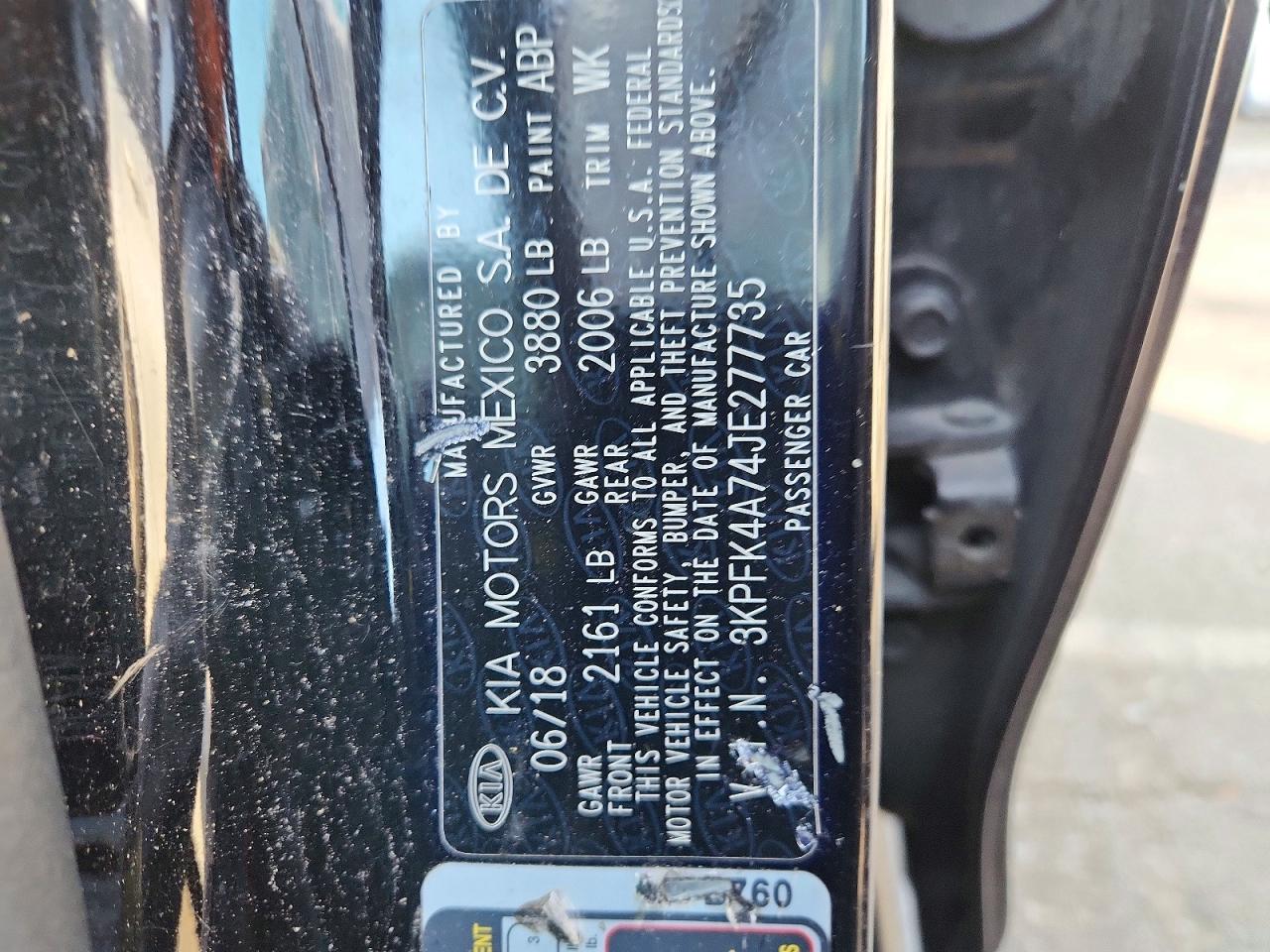 2018 KIA FORTE LX photo 13