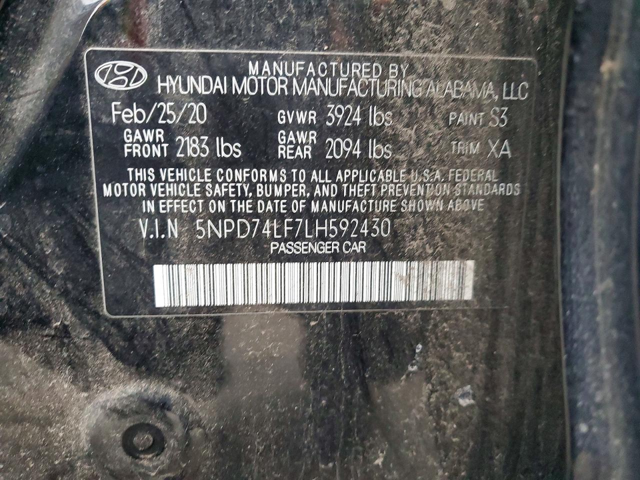 2020 HYUNDAI ELANTRA SE photo 13