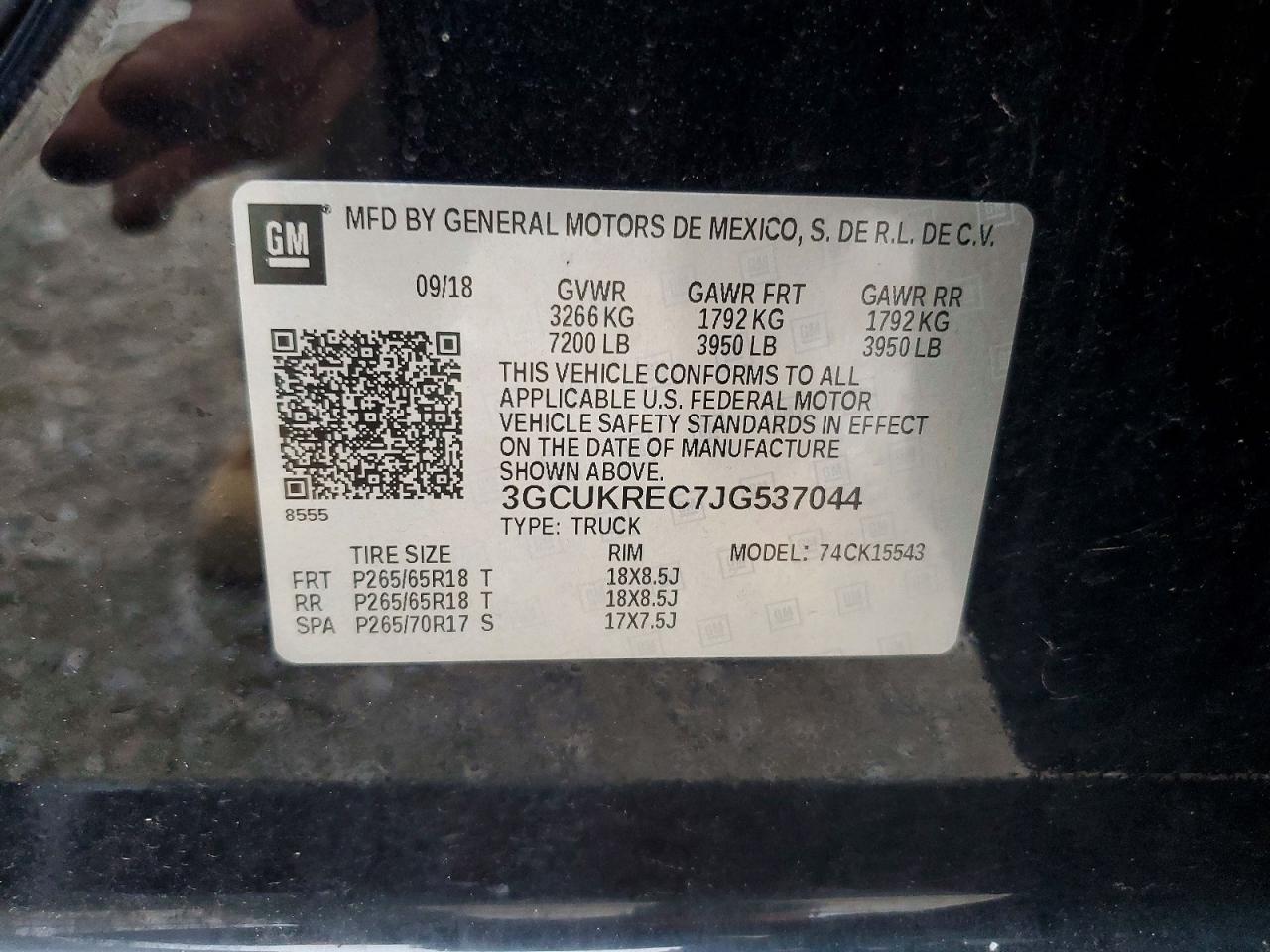 2018 CHEVROLET SILVERADO K1500 LT photo 12