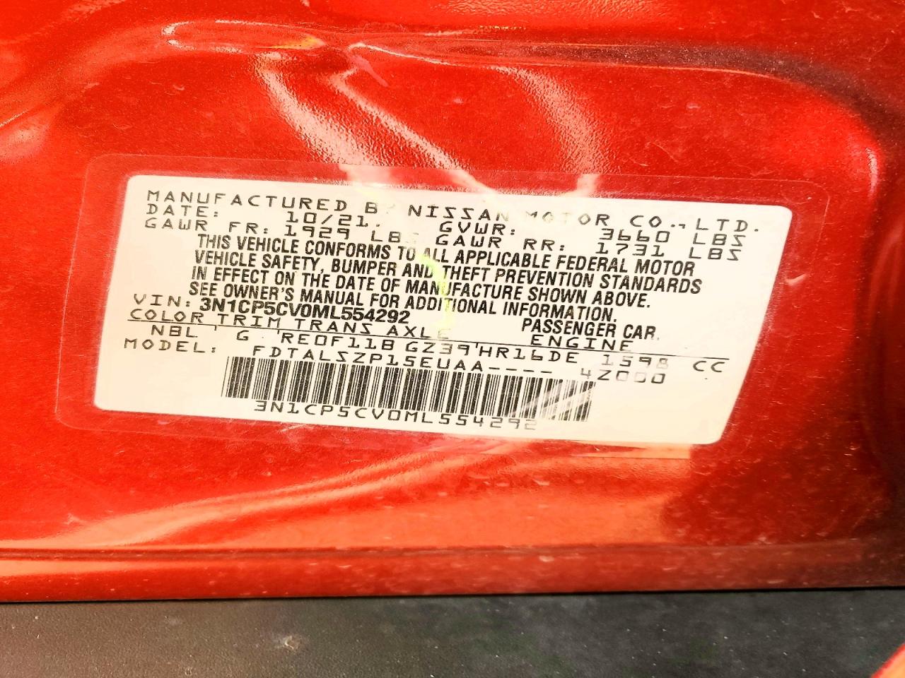 2021 NISSAN KICKS SV photo 25
