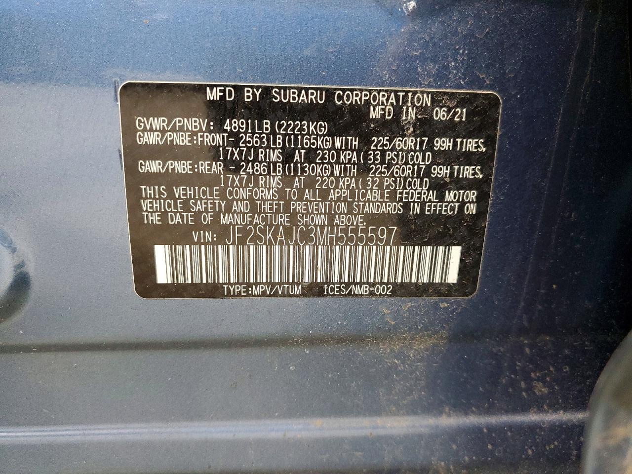 2021 SUBARU FORESTER PREMIUM photo 13