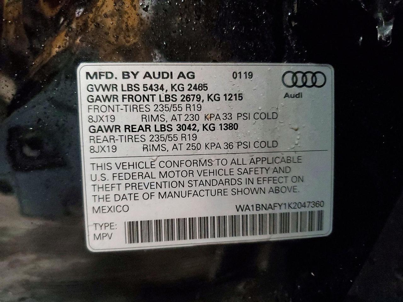 2019 AUDI Q5 PREMIUM PLUS photo 13