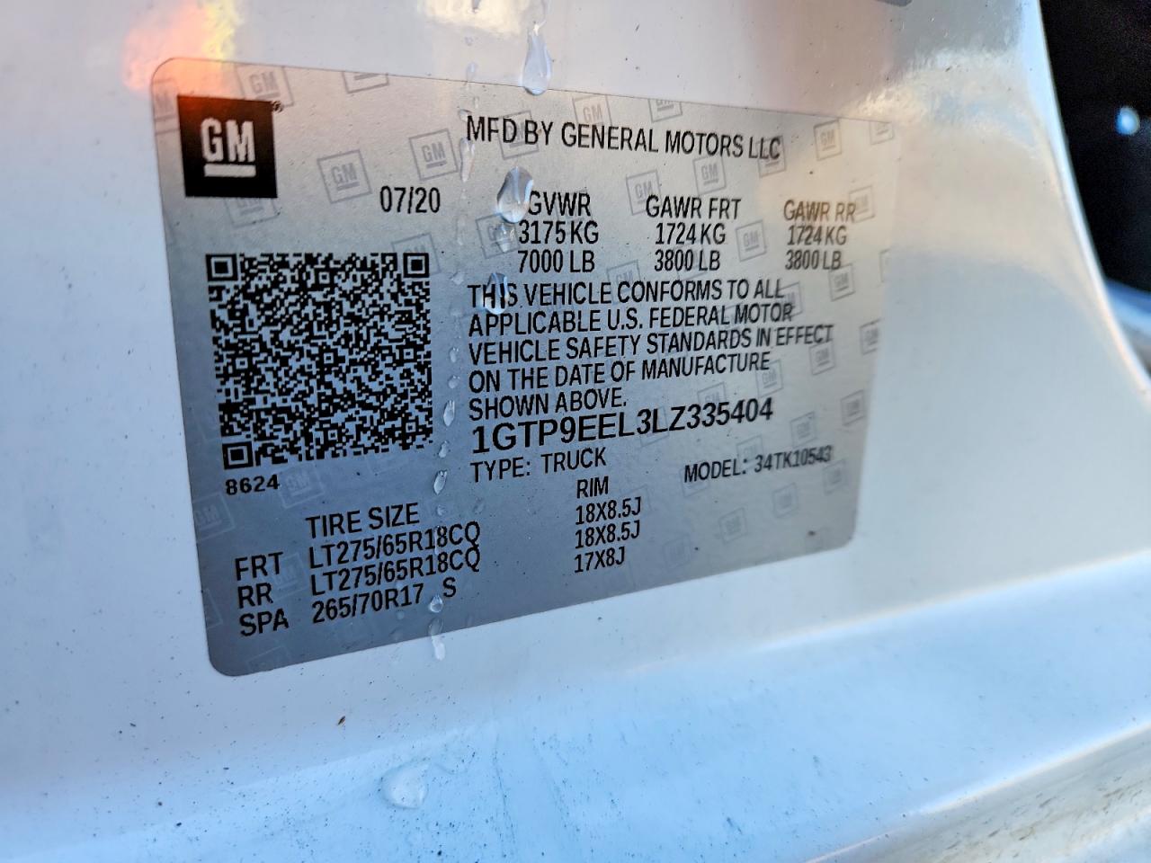 2020 GMC SIERRA K1500 AT4 photo 12