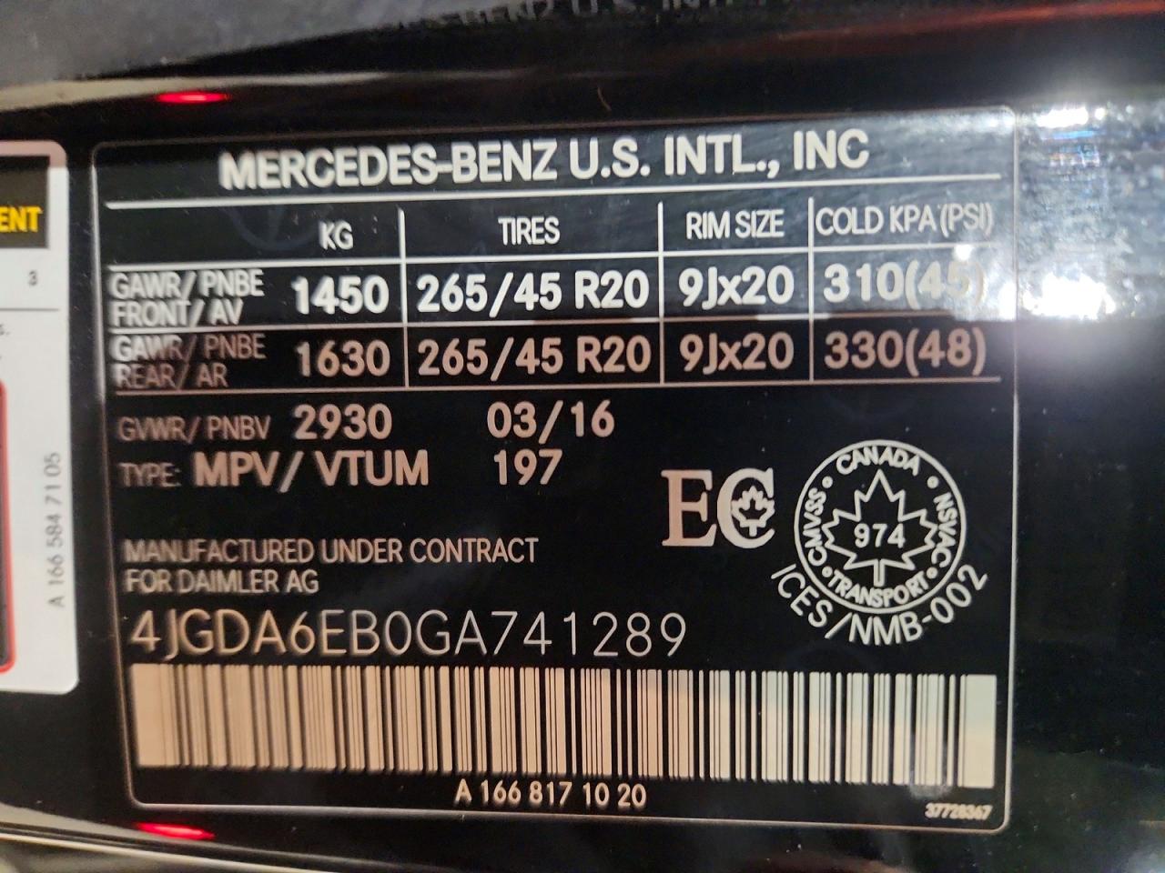 2016 MERCEDES-BENZ GLE 450 AMG SPORT 4MATIC photo 14