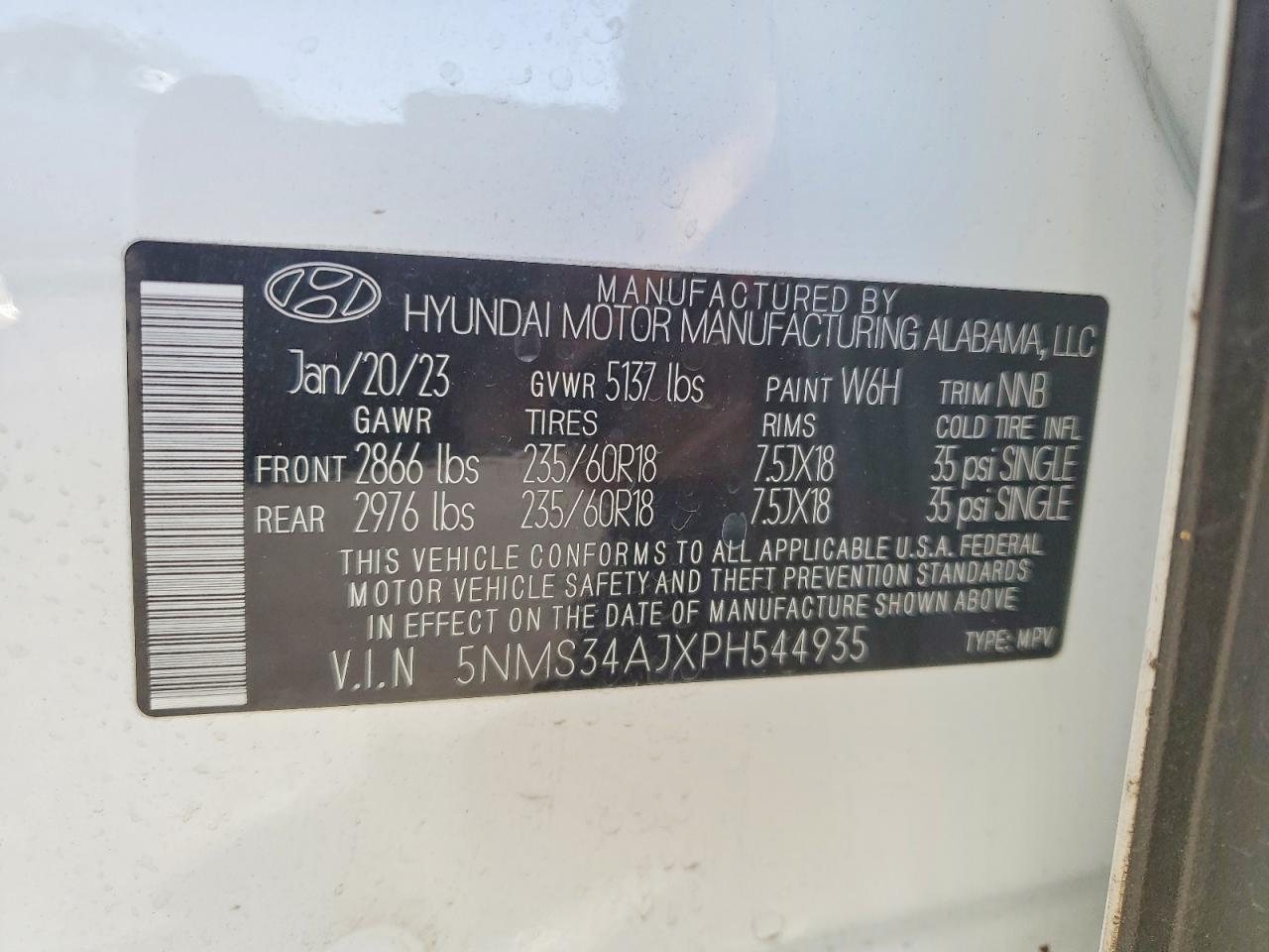 2023 HYUNDAI SANTA FE SEL photo 13