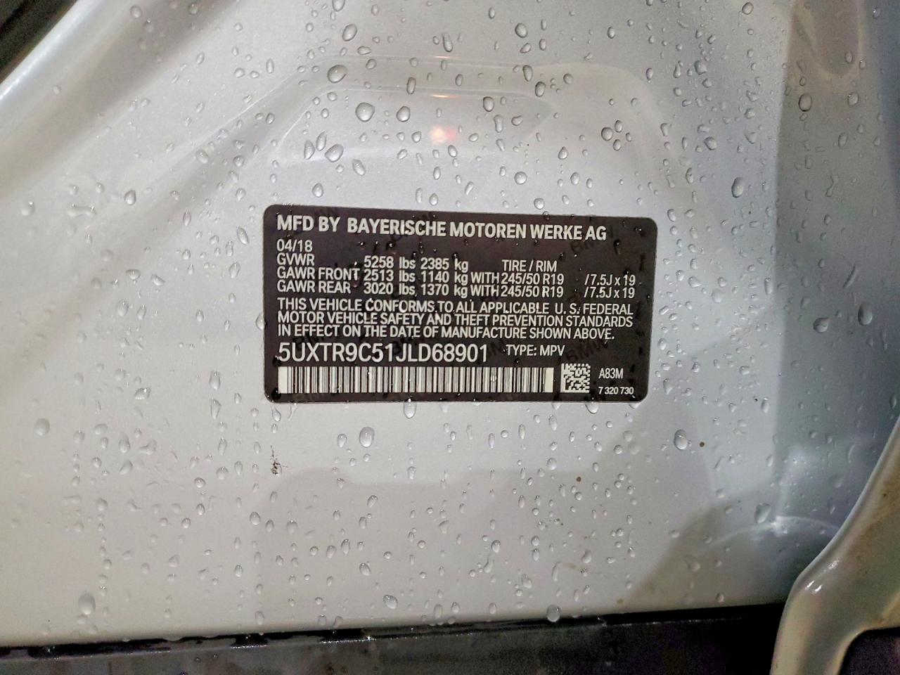 2018 BMW X3 XDRIVE30I photo 25
