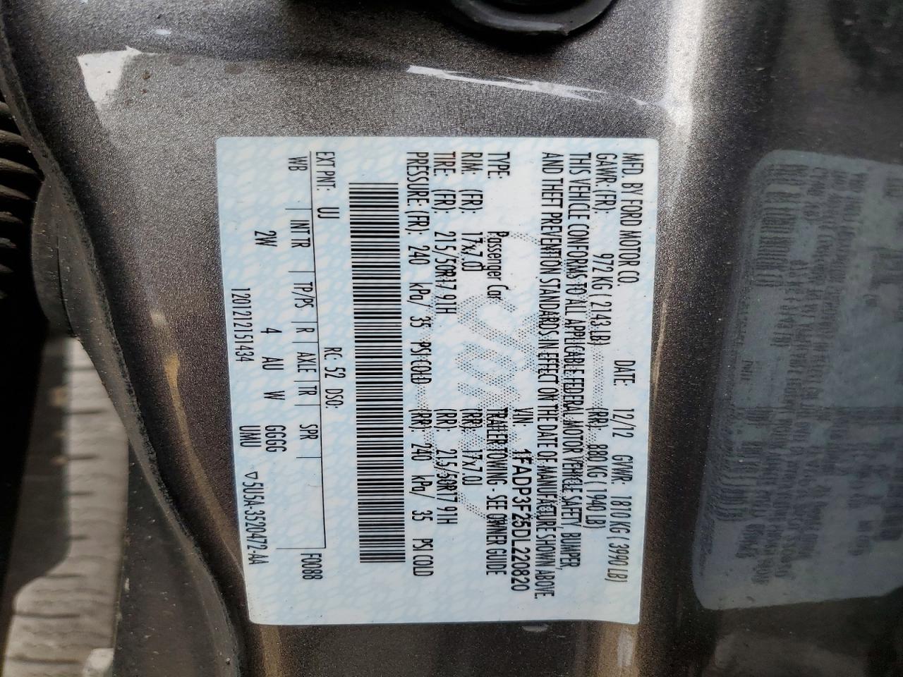 2013 FORD FOCUS SE photo 13