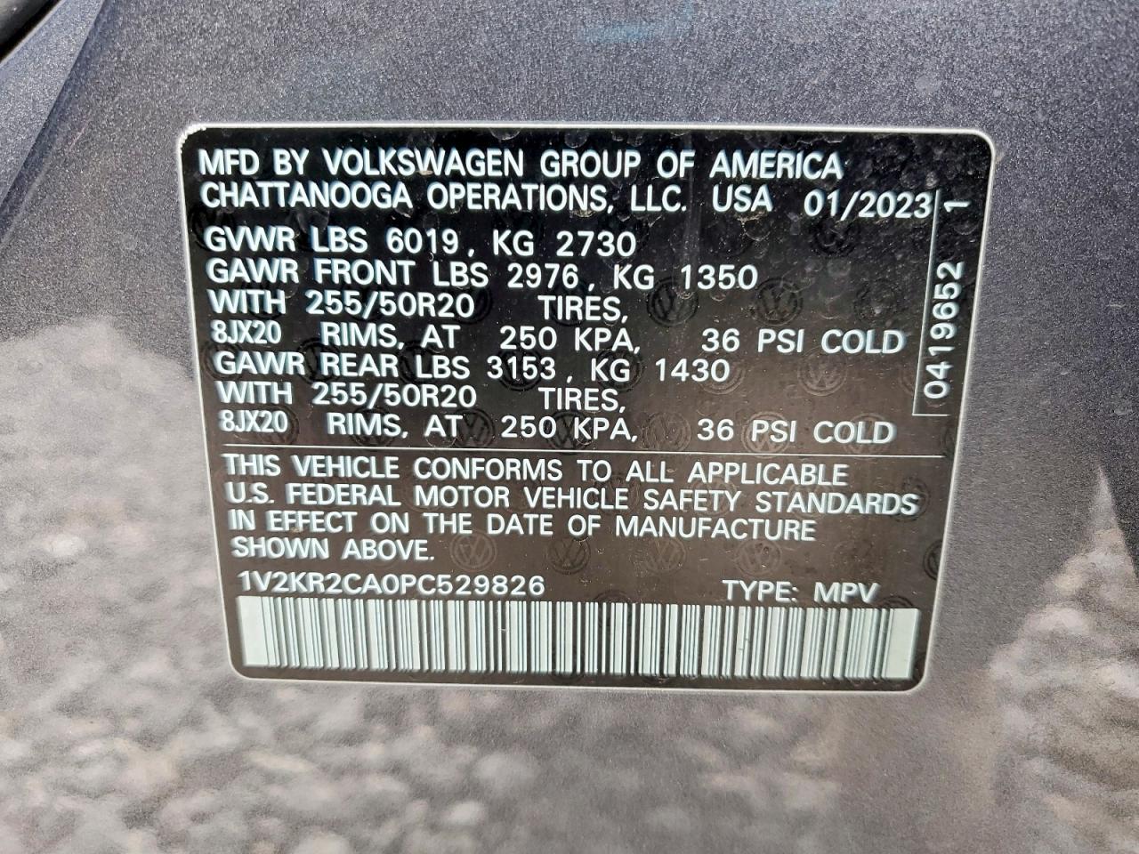 2023 VOLKSWAGEN ATLAS SE photo 14