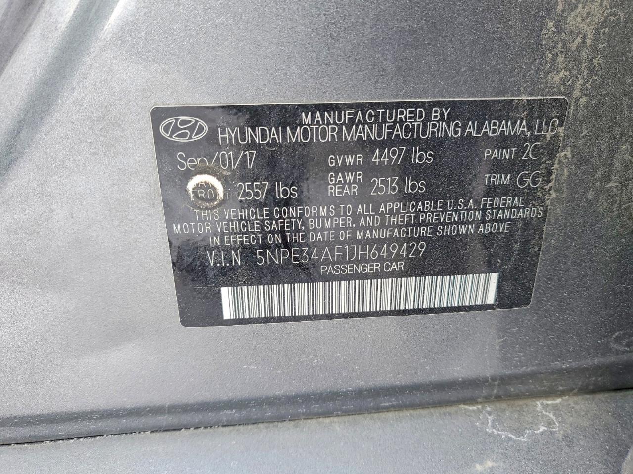2018 HYUNDAI SONATA SPORT photo 12