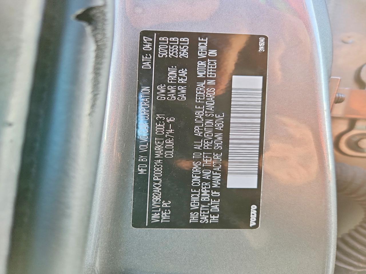 2018 VOLVO S90 T5 MOMENTUM photo 12