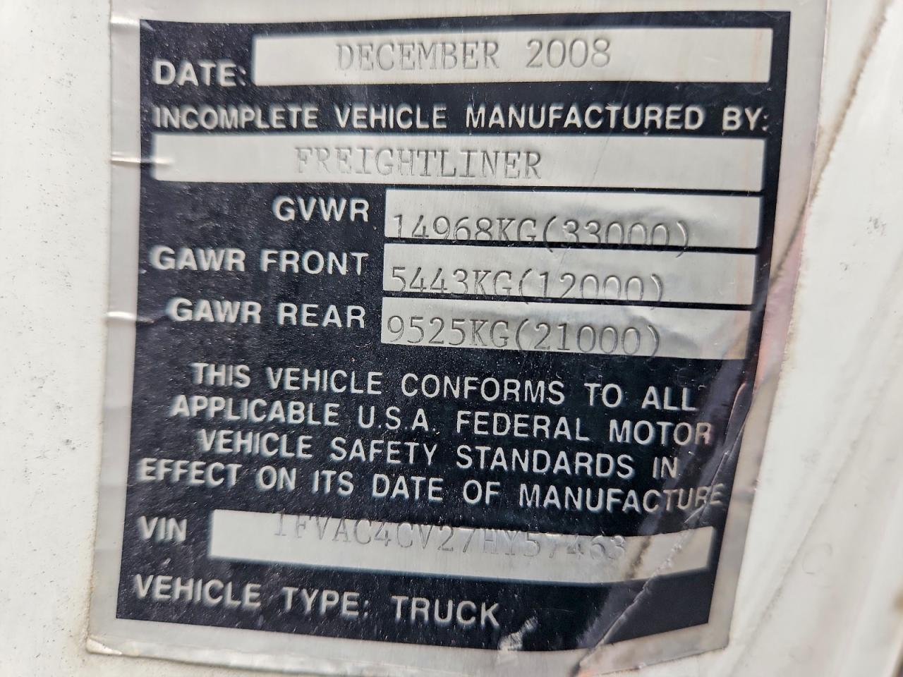 2007 FREIGHTLINER M2 112 MEDIUM DUTY photo 10