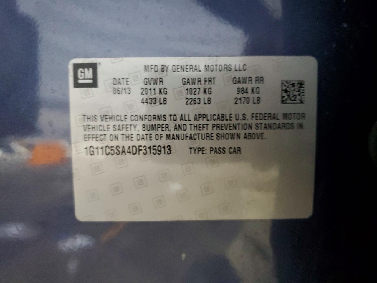 2013 CHEVROLET MALIBU 1LT photo 23