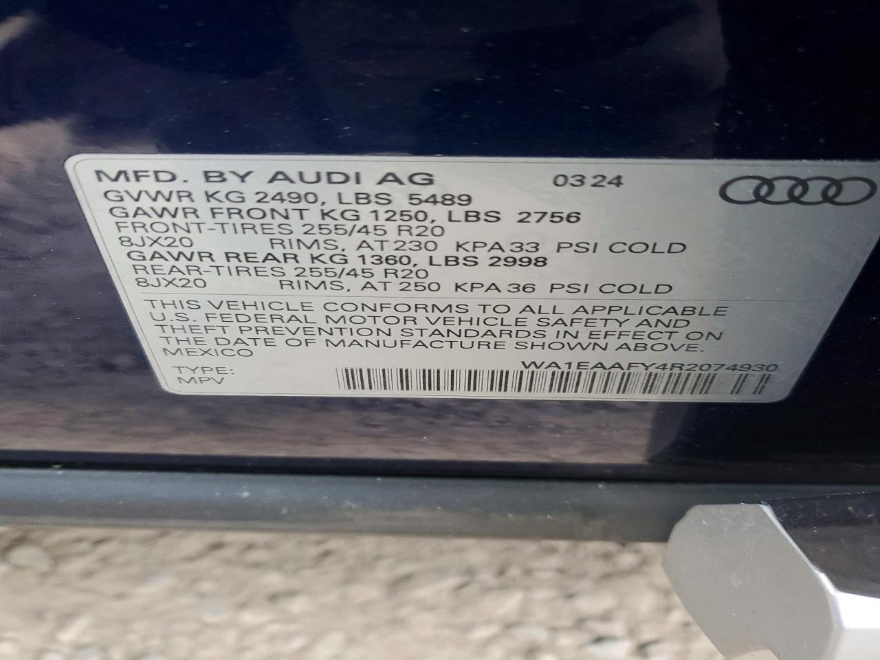 2024 AUDI Q5 PREMIUM PLUS 45 photo 13