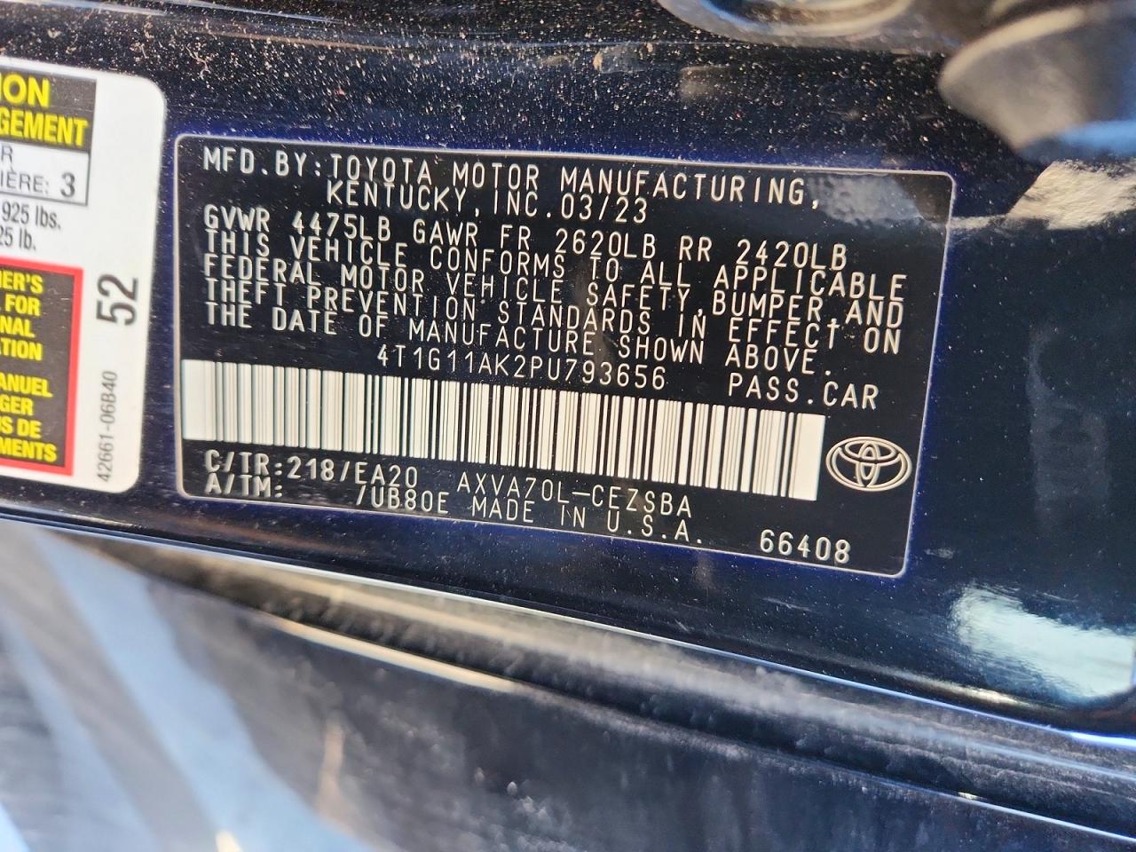 2023 TOYOTA CAMRY SE NIGHT SHADE photo 13